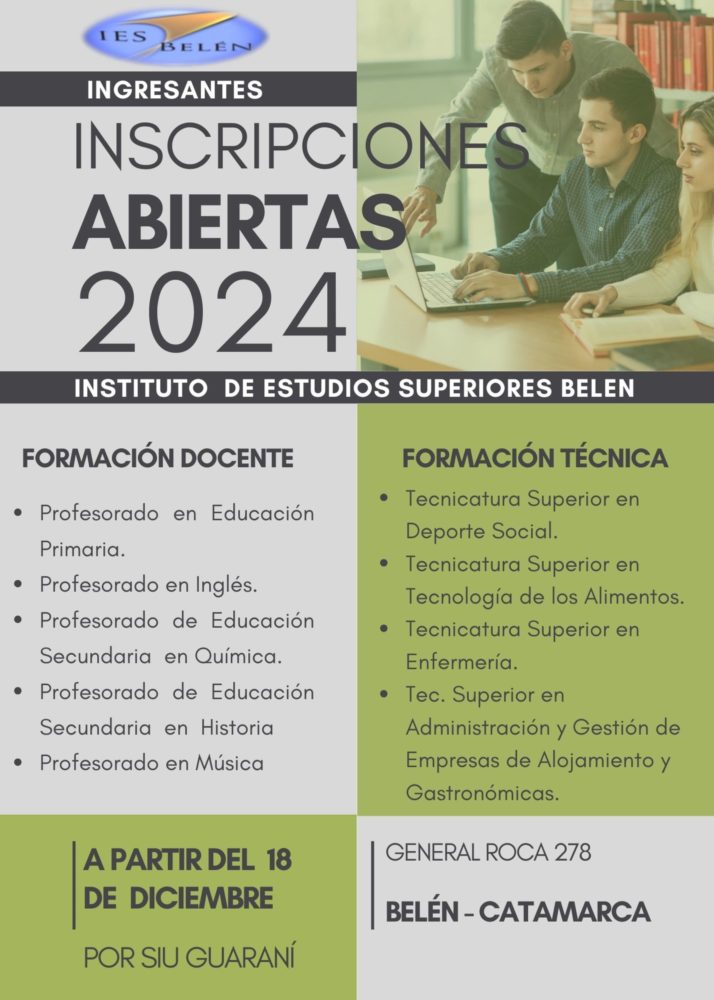 Inscripci N 2024 IES INSTITUTO DE ESTUDIOS SUPERIORES BEL N   Inscripcion  2024 IES 714x1000 